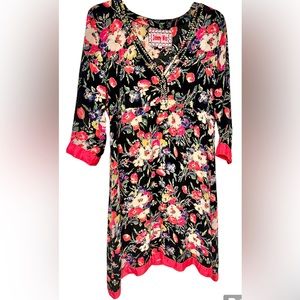 Vintage Johnny Was Floral Dress